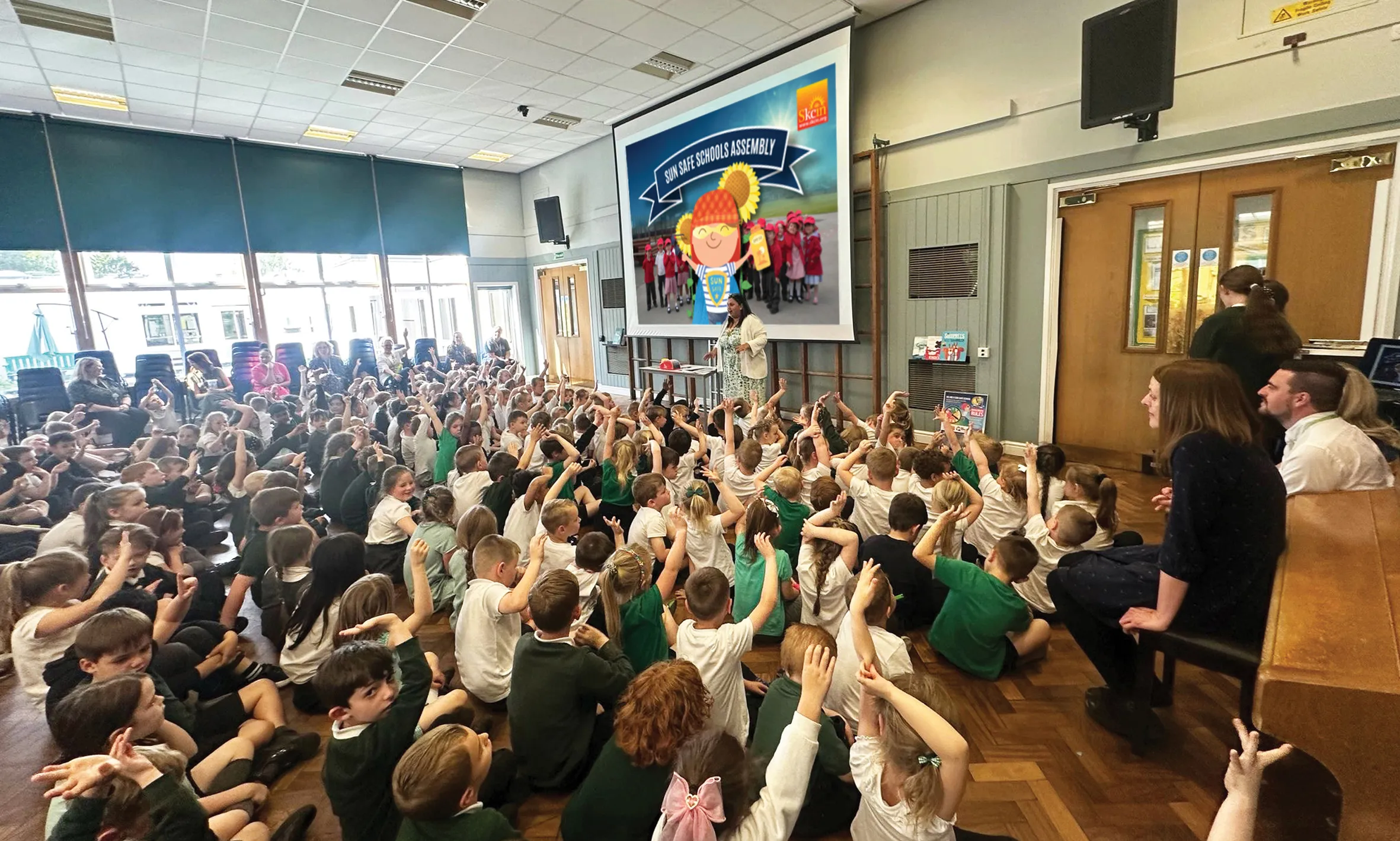 Sun Safety Assembly in Chuter Ede Primary