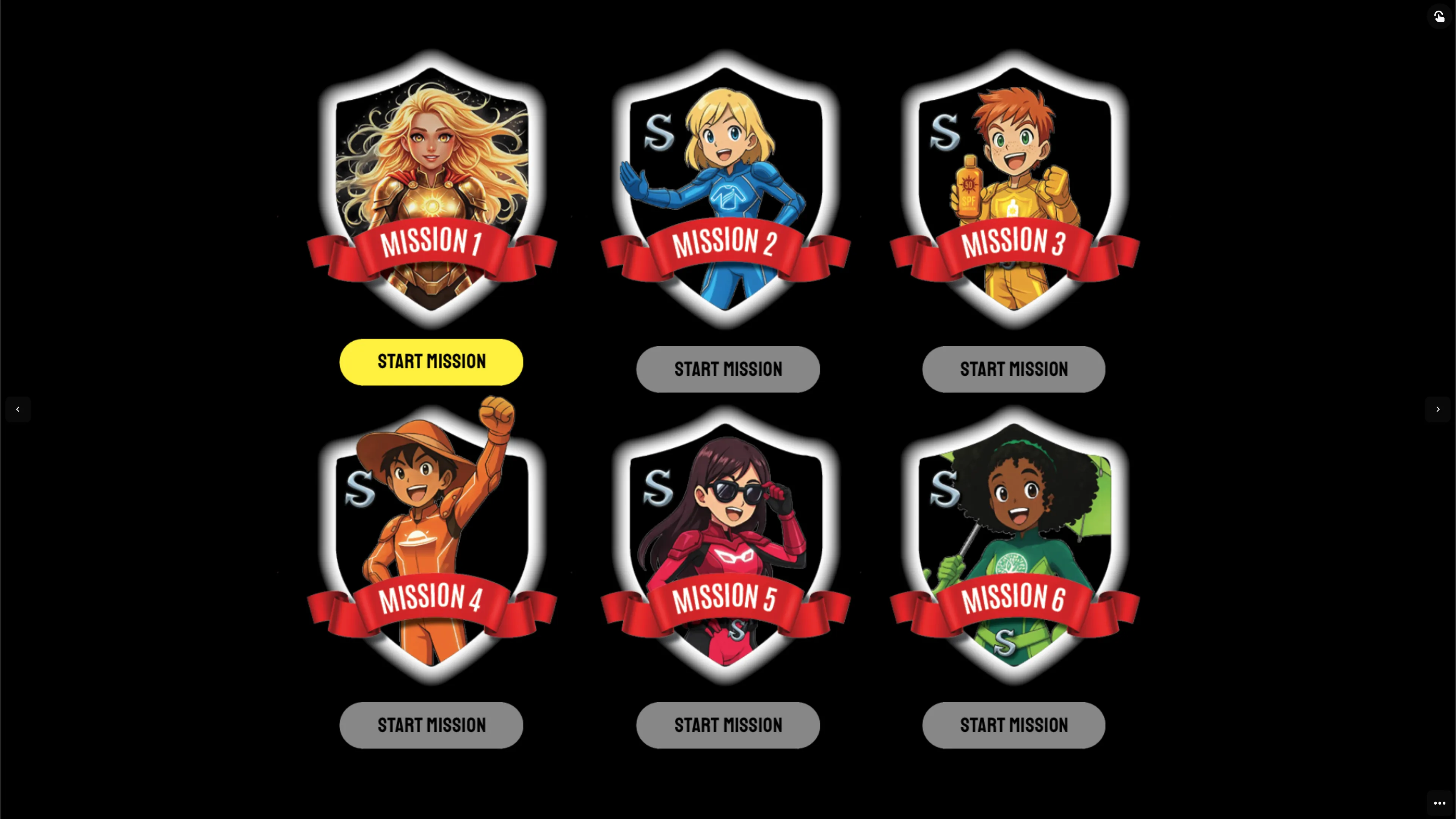 Screenshot from interactive escape room