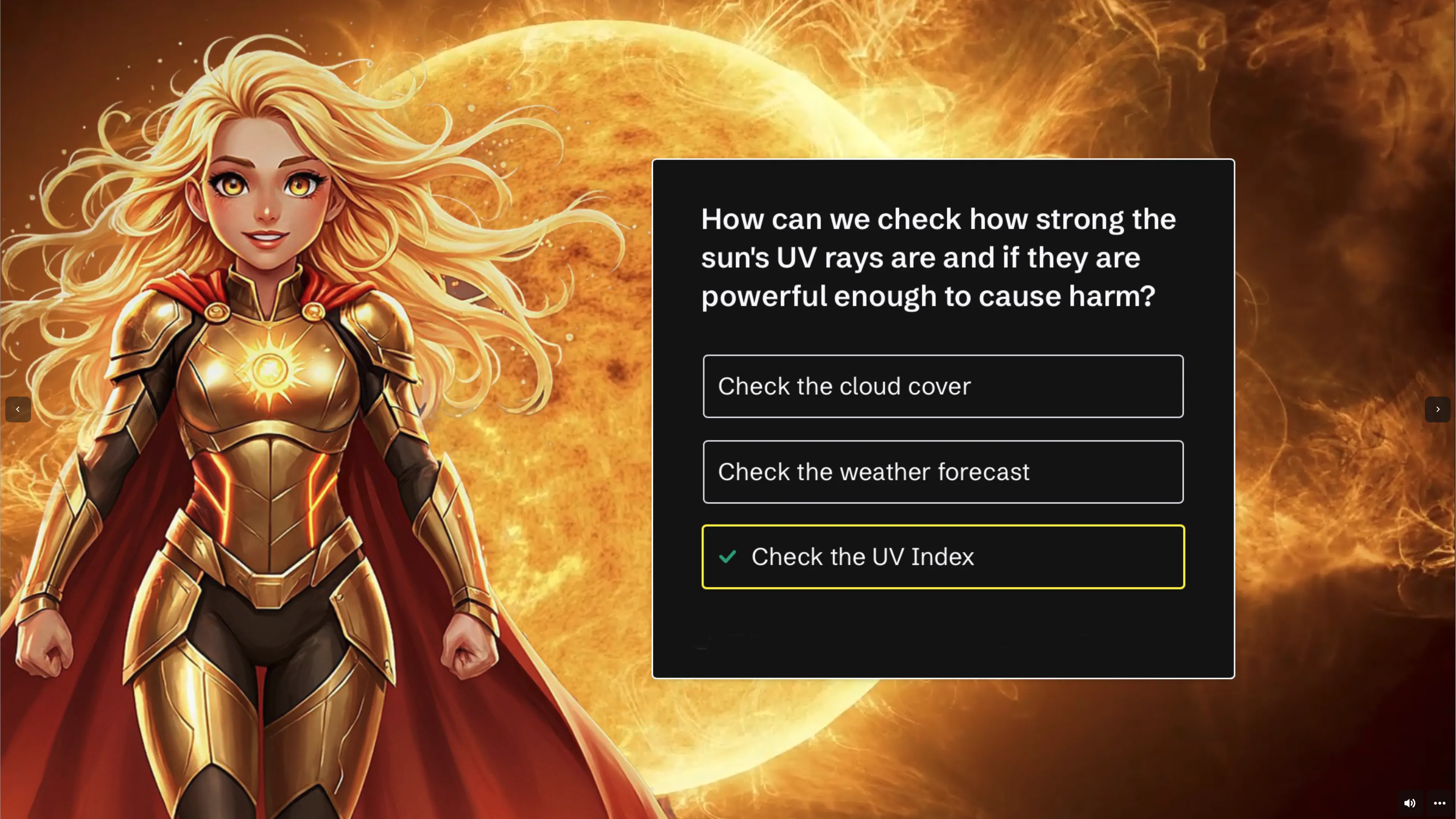 Screenshot from interactive escape room