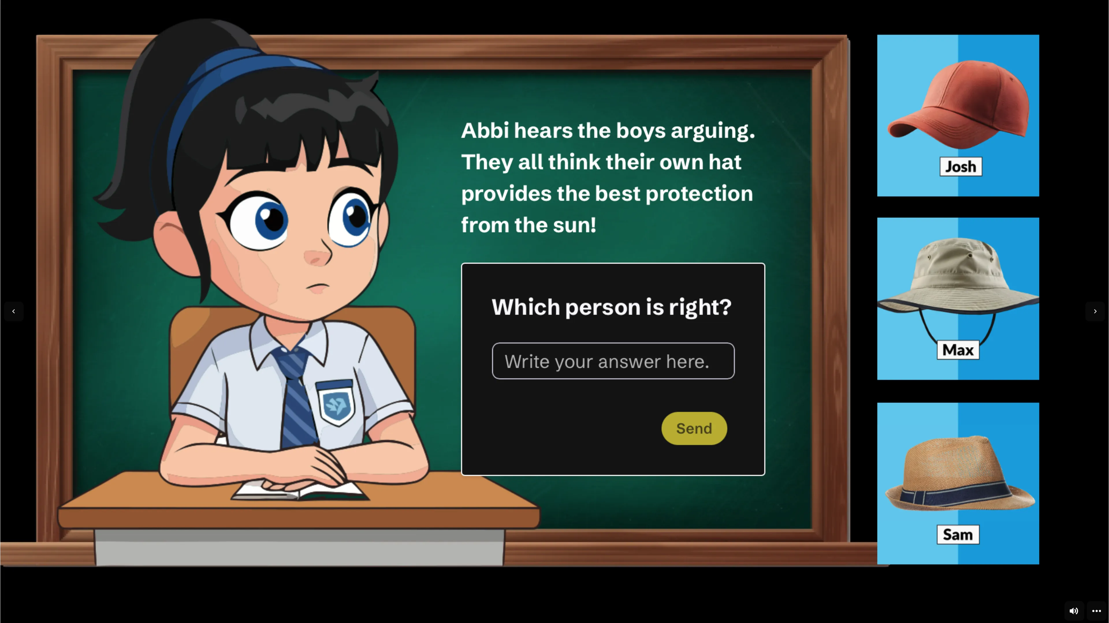 Screenshot from interactive escape room