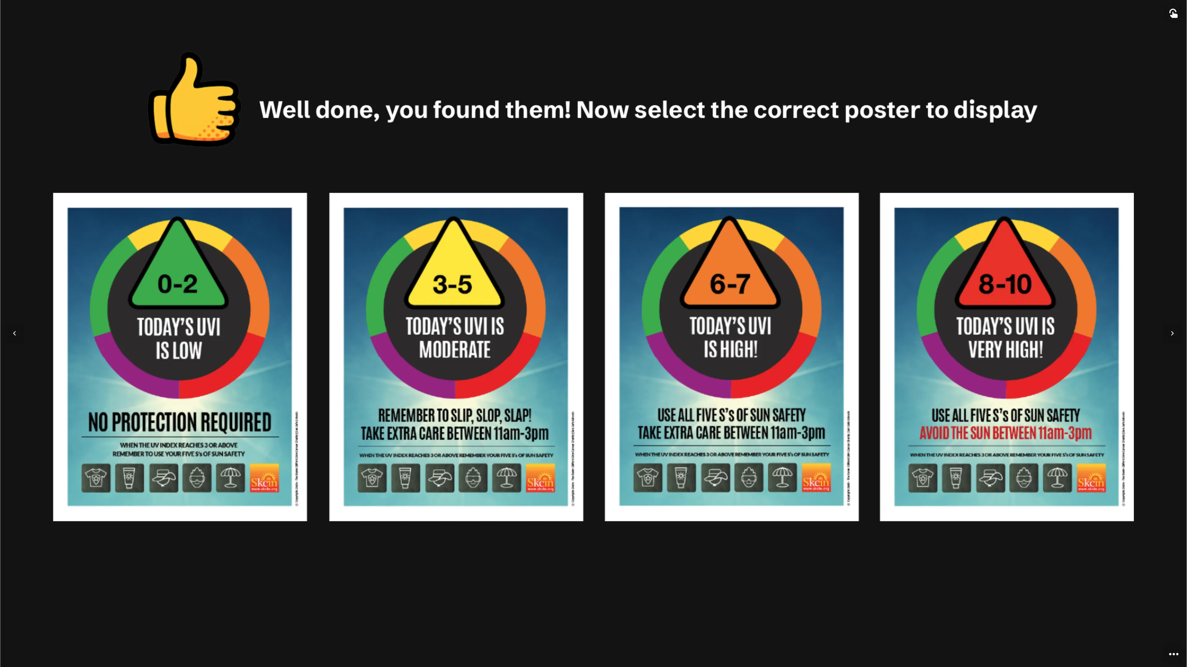 Screenshot from interactive escape room